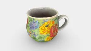 Half full cup of tea