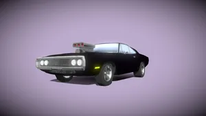 Dodge Charger RT_Low Poly