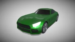 Low Poly Mercedes-AMG GT-R