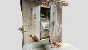 Rusty Outdoor Soviet Gas Meter - Lidar Photoscan