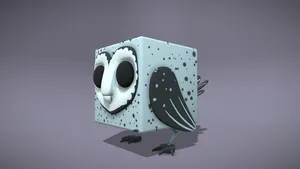 Knowly - the Blender Cube Owl