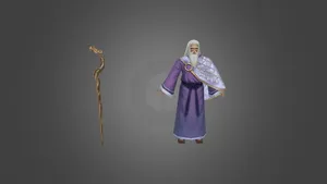 Wise Man Rigged 3D Model