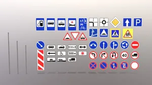 Modular Russian Road Signs Pack (URBAN)