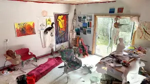 Art studio interior