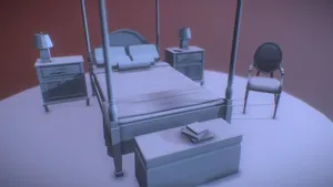 Victorian Badroom Asset (low poly)