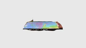 赤色立体地図印刷3D模型
