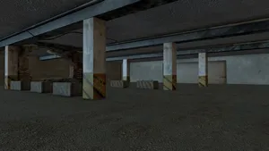 Empty old Garage room