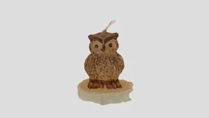 Owl Candle Figurine