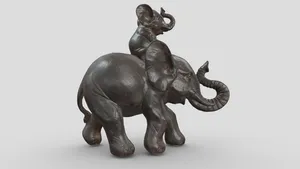 Elephant Figure - Artec Space Spider 3D Scan