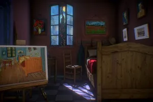 Van Gogh , Bedroom in Arles , night