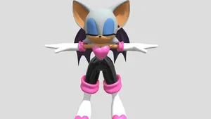 rouge the bat but more thicc