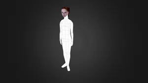 Alisha Low Poly 3D Model - Rigged