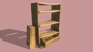 Wooden Shelf / Hand Painted