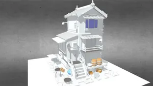 Low-Poly Small House - Ready to Texture