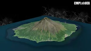 Isla Atlasov, Islas Kuriles, Rusia.
