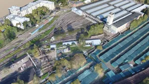 Metro depot Izmailovo in Moscow (3D scan)