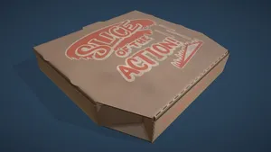 Slice of the Action Rigged Pizza Box