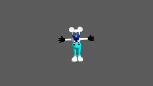 photo negative mascot mickey from fnati 2020