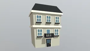 Low poly House_ 05_Game Asset