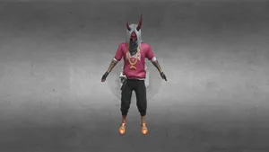 freefire dhanud dino tpose 3d model