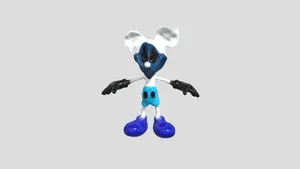 Decaying photo negative mickey