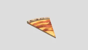 Pizza Slice Salami Hard Edges