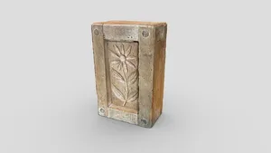 Day 187: Antique wood butter mold - 1scanaday