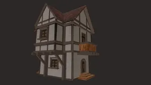 Lowpoly medieval house