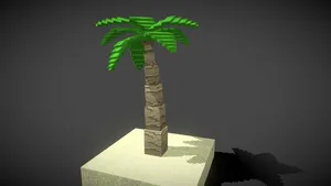 Voxel Palm tree / Minecraft style