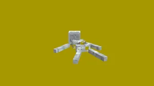 {Minecraft} Fallen Dead Skeleton