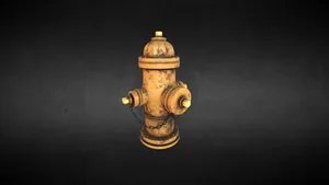 Yellow Fire Hydrant