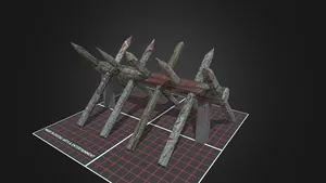 Wooden Barricade Blood