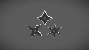 Low-poly Shurikens