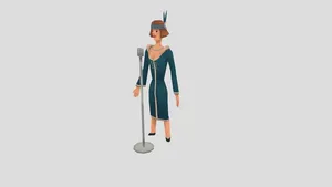 1920s Low-Poly Singer