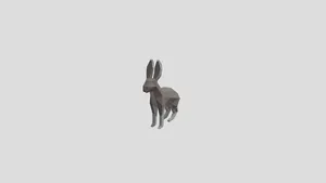 low-poly model of a Hare from the "Taiga" set