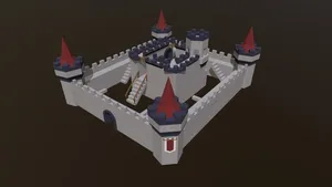 Low-Poly Castle