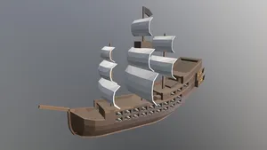 Pirate Ship (Low Poly)