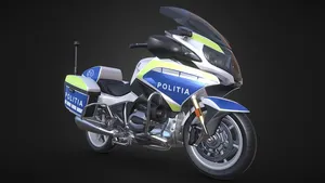 Romanian Police Motorbike High-poly 3D model