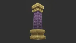 Hand painted pillar