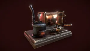 Steampunk Stylized Coffeemachine