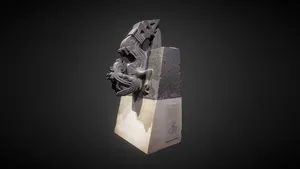 Stone figure of Xiuhcoatl (Fire Serpent)