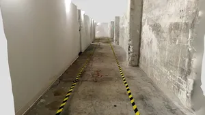Sub-Basement Hall w/o Ceiling