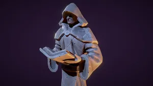 PBR Stylized Statue - Mage / Wizard