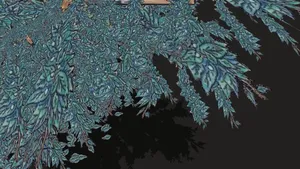 Gouache Painted Bush