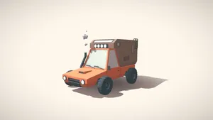 Low-poly truck (car "Drifter")