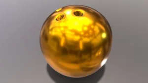 Gold Bowling Ball