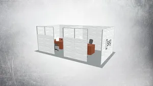 QSEG Office Partition - Double - Print+TPU