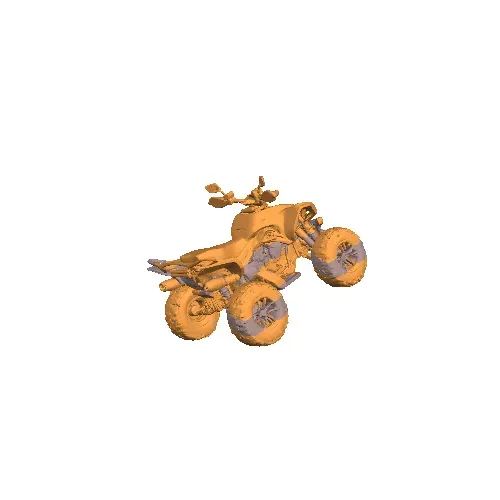 Futuristic Sport ATV Quad Bike Off-Road Vehicle 3D Model — Image 8 of 8