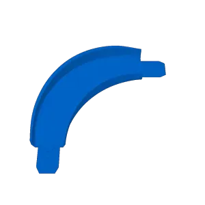 Hot wheels track 90 degree turn 100mm radius