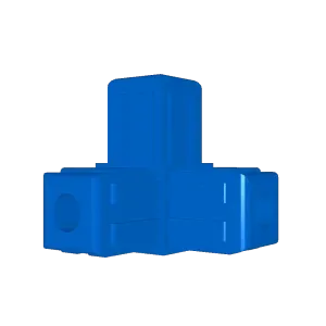 10mm Square Tube Compression Connector